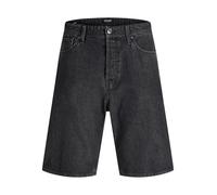 Plus Size Loose Fit Jeans-shorts 42 Schwarz