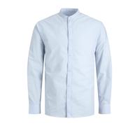 JACK & JONES Damen JJJOE Shirt LS Plain Mao Hemd, Cashmere Blue, S