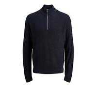 Jack & Jones Pullover Kaito - Strick Half‑Zip Dunkelblau Größe M Herren Plussize