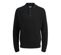 JACK&JONES - JJKAITO KNIT POLO BF black - Gr. - XL