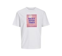 Jack & Jones Shirt "Porto" in Weiß - Größe M | Herren Plussize