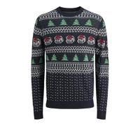JACK & JONES Jjxmas Andrew Knit Crew Neck Pls - Plus Size