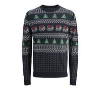 JACK&JONES - JJXMAS ANDREW KNIT CREW NECK Sky Captain - Gr. - L