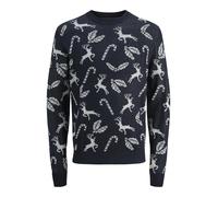 JACK&JONES - JJXMAS ANDREW KNIT CREW NECK sky captain - Gr. - XL