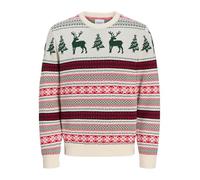 JACK & JONES Jjxmas Noel Knit Crew Neck