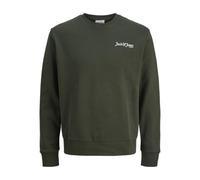 Jack & Jones Sweatshirt "Yuki" in Khaki - Größe L | Herren Plussize