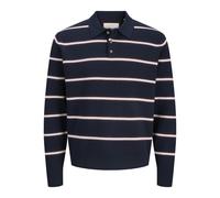 JACK&JONES - JORATOCHA KNIT STRIPE POLO JNR Blau - Gr. - 152