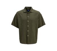 JACK & JONES JORBELLAGIO SEERSUCKER SHIRT SS Herren | Olive Night | L