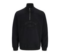 JACK&JONES - JORBLEECKER BRANDING SWEAT HIGH NECK BF Black - Gr. - M