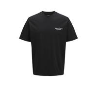 Jack & Jones T-Shirt mit Label-Print Modell 'BOSTON' in Black, Größe S