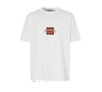 Jack & Jones T-Shirt mit Label-Print Modell 'BOSTON' in Weiss, Größe XL