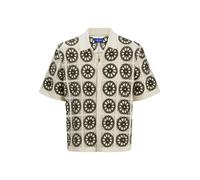 JACK&JONES - JORCARTAGENA CROCHET KNIT POLO sea salt - Gr. - L