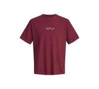 JACK&JONES - JORCASSIS PHOTO BACK TEE SS CREW NECK Cabernet - Gr. - XXL