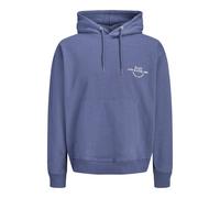 JACK&JONES - JORCHAMBERI TYPO SWEAT HOOD Crown Blue - Gr. - L
