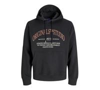 JACK&JONES - JORFREDERIKSBERG MARGATE SWEAT HOOD BF black - Gr. - S