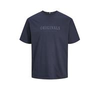 JACK & JONES Herren Rundhals T-Shirt JORFREDERIKSBERG - Regular Fit S-XXL Cotton, Größe:S, Farbe:Sky Captain 12262494