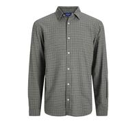 JACK&JONES - JORJOSHUA FLANNEL CHECK SHIRT LS LN seagrass - Gr. - S