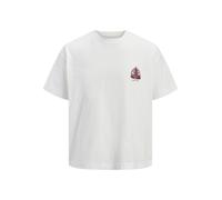 JACK&JONES - JORMAINE BACK TEE SS CREW NECK SN Weiß - Gr. - M