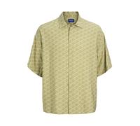 JACK&JONES - JORMARSHALL ISLINGTON AOP SHIRT SS SN cedar - Gr. - M