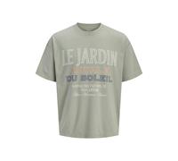 JACK&JONES - JORMENTON TYPO FRONT TEE SS CREW NECK Seagrass - Gr. - M