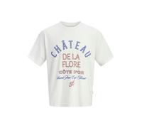 JACK&JONES - JORMENTON TYPO FRONT TEE SS CREW NECK Snow White - Gr. - S