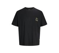 JACK&JONES - JORMONTAUK BACK GRAPHIC TEE SSCN EA26 SN Black - Gr. - XXL
