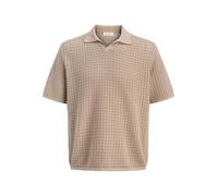 Gestricktes Polo M Beige