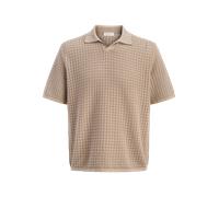 Gestricktes Polo XXL Beige