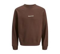 JACK&JONES - JORNORREBRO EMB SWEAT CREW NOOS deep mahogany - Gr. - S