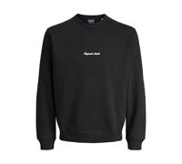Jack & Jones Sweatshirt JORNORREBRO EMB SWEAT CREW NOOS Schwarz angeraute Sweatware Jungen XXL