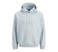 Jack & Jones Hoodie mit Känguru-Tasche und Label-Stitching in Hellblau, Größe L