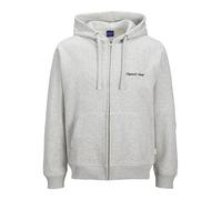 Jack & Jones Sweatjacke Jornorrebro Emb – Kapuze, Reißverschluss – Weiß Melange L