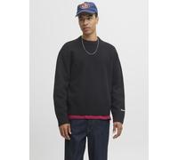 JACK&JONES - JORNORREBRO KNIT CREW NECK SN Black - Gr. - L