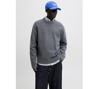 JACK&JONES - JORNORREBRO KNIT CREW NECK SN Dark Grey Melange - Gr. - XXL