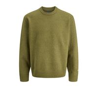 Jack & Jones Strickpullover mit Label-Stitching Modell 'NORREBRO' in Oliv, Größe XL