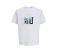 JACK&JONES - JORNORREBRO PHOTO TEE SS CREW NECK JNR Bright White - Gr. - 152
