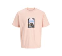 JACK&JONES - JORNORREBRO PHOTO TEE SS CREW NECK JNR Peach Melba - Gr. - 140