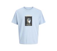 JACK&JONES - JORNORREBRO PHOTO TEE SS CREW NECK LN Cashmere Blue - Gr. - XL