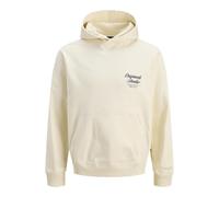 Jack & Jones JORNORREBRO TYPO BACK SWEAT HOOD XXL 12283054 Antique White (903350) Weiß XXL