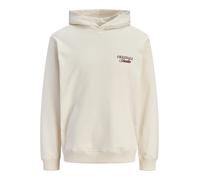 Jack & Jones JORNORREBRO TYPO BACK SWEAT HOOD XXL 12283054 Antique White SS26 (911171) Weiß XXL
