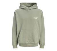 JACK&JONES - JORNORREBRO TYPO BACK SWEAT HOOD SN Seagrass - Gr. - L