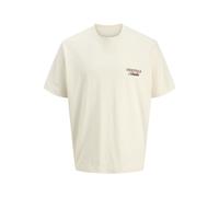 JACK & JONES T-Shirt mit Statement-Print Modell 'NORREBRO' in Offwhite, Größe XL