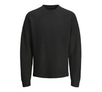 Strickpullover mit Strukturmuster Modell 'OLLIE' L men Black