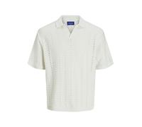 Jack & Jones - JORPAROS KNIT EASTER SS CROCHET POLO JNR sea salt - Gr. - 128