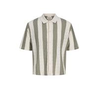 JACK & JONES Regular Fit Poloshirt mit Knopfleiste Modell 'TYLER' in Oliv, Größe M
