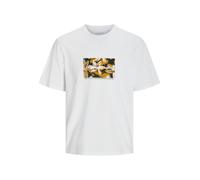Jack & Jones - JORVESTERBRO NEWTON BOXFRONT TEE SS BF bright white - Gr. - XL