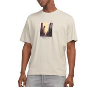 Jack & Jones T-Shirt mit Motiv-Print Modell 'VESTERBRO' in Beige, Größe L