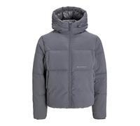 Jack & Jones Steppjacke Herren Jorvesterbro AW24 Puffer mit Kapuze Grau (Iron Gate) XXL