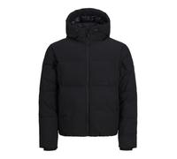 JACK & JONES Regular Fit Puffer Jacket mit Kapuze Modell 'Jorve' in Black, Größe XXL
