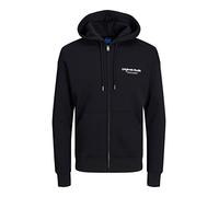 Jack & Jones Kapuzenjacke Vesterbro Zip-Hoodie gedruckt Schwarz XS